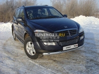 Пороги труба 60,3 мм Ssang Yong Kyron 2